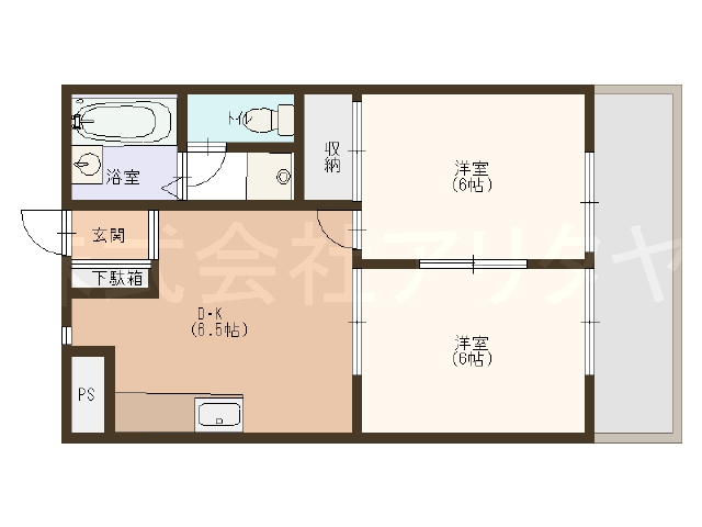 なかもず駅 徒歩6分 構造:ブロック造