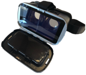 VRゴーグルにスマホを設置